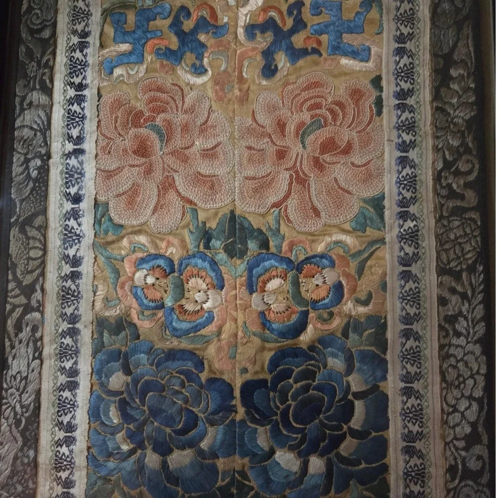 Antique‎ Asian Silk Embroidery 